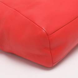 Pre Owned Coach Red Leather Kelsey Tote