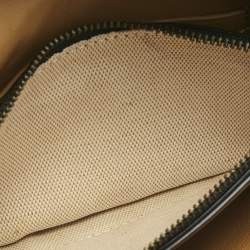 Pre Owned Coach Black Leather Wristlet Clutch