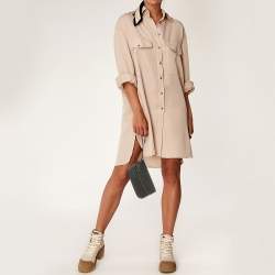 Pre Owned Coach Black Leather Wristlet Clutch