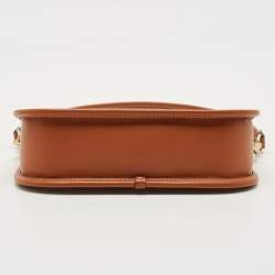 Pre Owned حقيبة كتف كوتش سوينجر 23 كانفاس جاكار بشعار ماركة بني