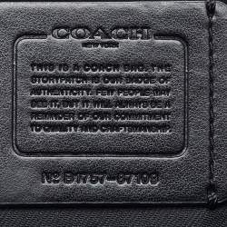 Pre Owned حقيبة ساتشل كوتش برايري جلد بطبعة زهور سوداء