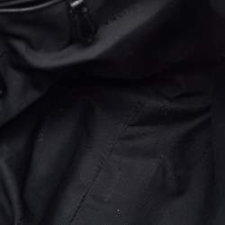 Pre Owned حقيبة ساتشل كوتش برايري جلد بطبعة زهور سوداء