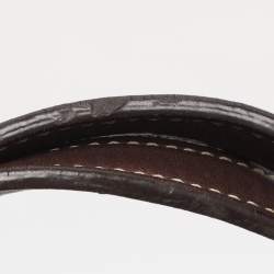 مملوكة مسبقًا حقيبة يد كوتش باتشورك جلد وسويدي وكانفاس شعار ذهبي