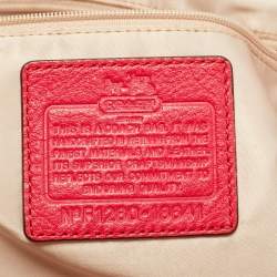 Pre Owned Coach Red Leather Madison Lindsey Satchel