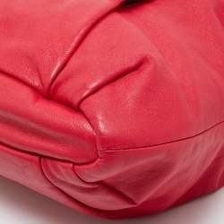 Pre Owned Coach Red Leather Madison Lindsey Satchel