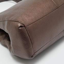 Pre Owned Coach Copper Brown Leather Phoebe Madison Shoulder Bag