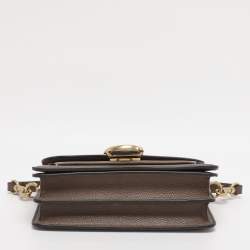 Pre Owned Coach Brown Leather Tabby 20 Crossbody Bag