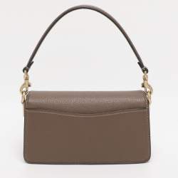 Pre Owned Coach Brown Leather Tabby 20 Crossbody Bag