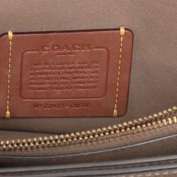 Pre Owned Coach Brown Leather Tabby 20 Crossbody Bag