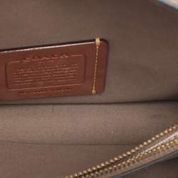 Pre Owned Coach Brown Leather Tabby 20 Crossbody Bag