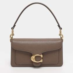 Pre Owned Coach Brown Leather Tabby 20 Crossbody Bag