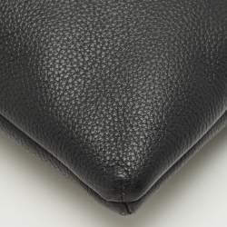 Pre Owned Coach Black Leather Journal Crossbody Bag
