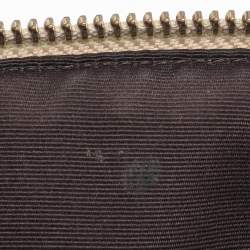 Pre Owned Coach Beige/Cream Signature Coated Canvas and Leather Mini Sierra Satchel