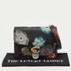 Pre Owned Coach Multicolor Floral Print Leather Tabby Shoulder Bag