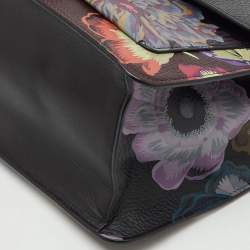 Pre Owned Coach Multicolor Floral Print Leather Tabby Shoulder Bag