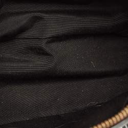 Pre Owned Coach Black/Brown Signature Coated Canvas and Leather Sierra Satchel