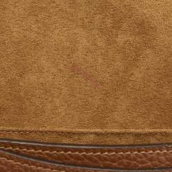 Pre Owned Coach Brown Leather Amelia Saddle Crossbody Bag