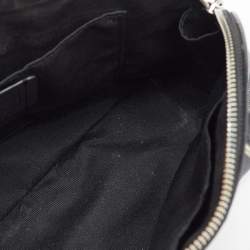 Pre Owned Coach Black/Grey Signature Coated Canvas and Leather Mini Sierra Satchel