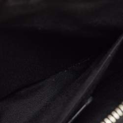 Pre Owned Coach Black/Grey Signature Coated Canvas and Leather Mini Sierra Satchel