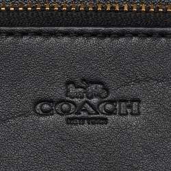 Pre Owned Coach Brown/Beige Signature Coated Canvas and Leather Hayden Foldover Clutch
