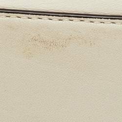 Pre Owned Coach Off White Leather Juliet Shoulder Bag