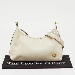 Pre Owned Coach Off White Leather Juliet Shoulder Bag