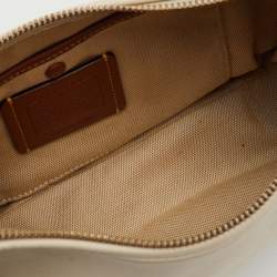 Pre Owned Coach Off White Leather Juliet Shoulder Bag