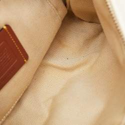 Pre Owned Coach Off White Leather Juliet Shoulder Bag
