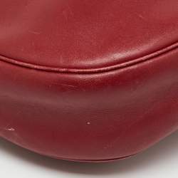 Pre Owned Coach Dark Red Leather Nomad Hobo