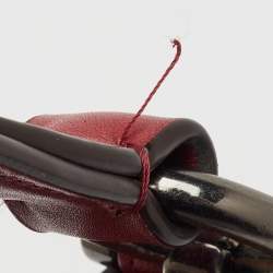 Pre Owned Coach Dark Red Leather Nomad Hobo