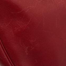 Pre Owned Coach Dark Red Leather Nomad Hobo