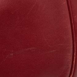 Pre Owned Coach Dark Red Leather Nomad Hobo