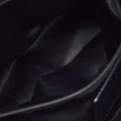 Pre Owned Coach Black/Grey Maggie Op Art Canvas and Leather Shoulder Bag
