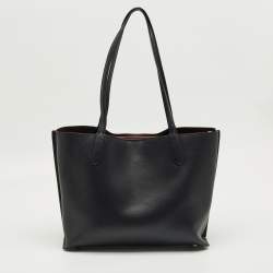Pre Owned Coach Black Leather Willow Tote