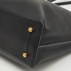 Pre Owned Coach Black Leather Willow Tote