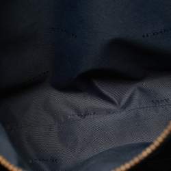 Pre Owned Coach Burgundy/Black Leather Channing Carryall Satchel