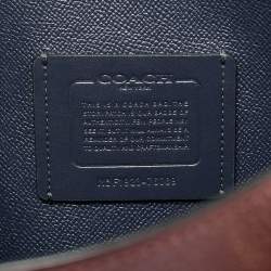 Pre Owned Coach Burgundy/Black Leather Channing Carryall Satchel