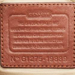 Pre Owned Coach Brown Leather Legacy Tassel Bucket Bag