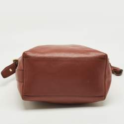 Pre Owned Coach Brown Leather Legacy Tassel Bucket Bag