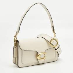 Pre Owned Coach Off White Leather Tabby 26 Shoulder Bag