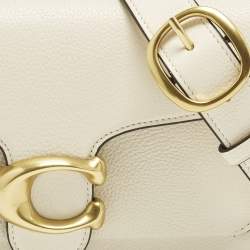 Pre Owned Coach Off White Leather Tabby 26 Shoulder Bag