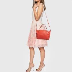 Pre Owned حقيبة ساتشل كوتش كلسي صغيرة جلد سوداء