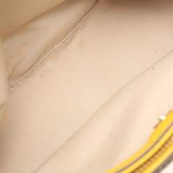 Pre Owned Coach Yellow Leather Mini Christie Carryall Satchel