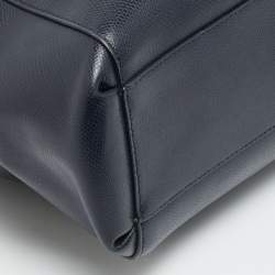 مملوكة مسبقًا حقيبة كوتش كريستي ساتشيل جلد أزرق بحري كبيرة