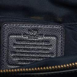 مملوكة مسبقًا حقيبة كوتش كريستي ساتشيل جلد أزرق بحري كبيرة