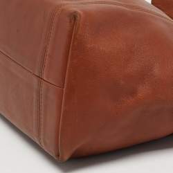 Pre Owned حقيبة يد كوتش جلد بني ويفرلي