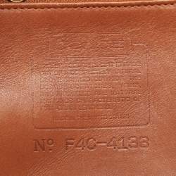 Pre Owned حقيبة يد كوتش جلد بني ويفرلي