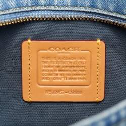 Pre Owned حقيبة يد كوتش كارجو دنيم أزرق