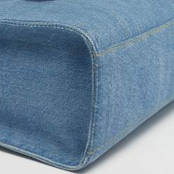 Pre Owned حقيبة يد كوتش كارجو دنيم أزرق