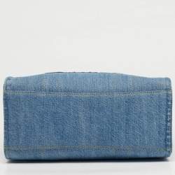 Pre Owned حقيبة يد كوتش كارجو دنيم أزرق